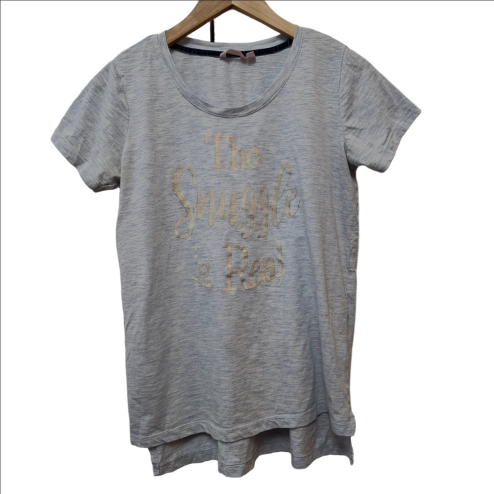 ✨ 3/$20✨ La Vie En Rose Super Soft Crew Neck T-shirt " The Snuggle Is Real"